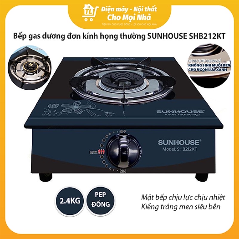 BẾP GAS ĐƠN SUNHOUSE SHB212KT - HÀNG CHÍNH HÃNG 100%