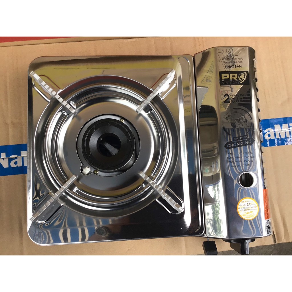Bếp gas mini Namilux 2S - Chống cháy nổ PL2021AS - PL-2021AS - Toàn thân inox