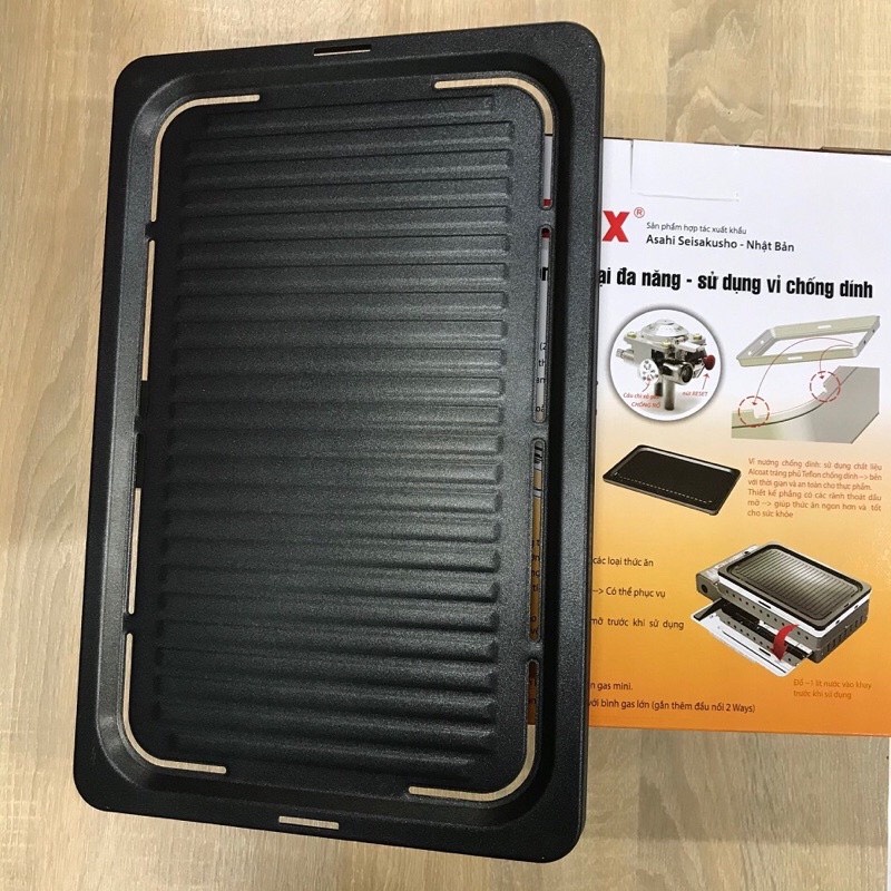 Vỉ nướng / khay nướng BBQ Namilux telfon dùng cho bếp đa năng 2in1 - HÀNG CHÍNH HÃNG