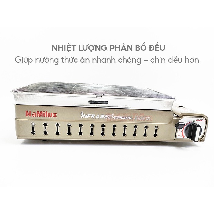 Bếp nướng gas hồng ngoại Namilux GM2220PS - Hàng chính hãng