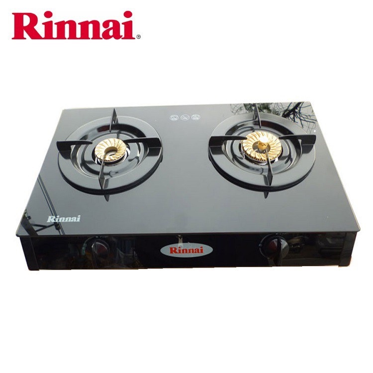 Bếp gas Rinnai RV-6Double Glass (B)/(SP)/(L) - HÀNG CHÍNH HÃNG 100%