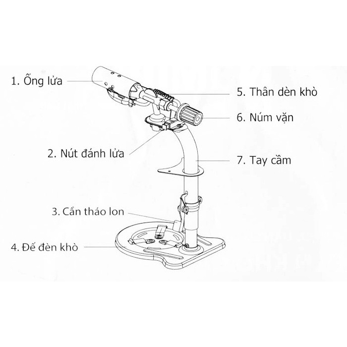 Đèn khò gas Namilux NA-191- HÀNG CHÍNH HÃNG