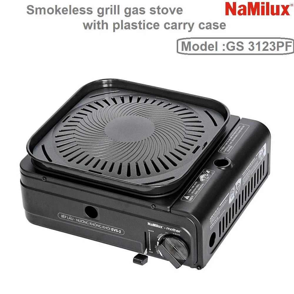 Bếp nướng nấu đa năng Namilux có hộp nhựa kèm nồi inox - HÀNG CHÍNH HÃNG 100%
