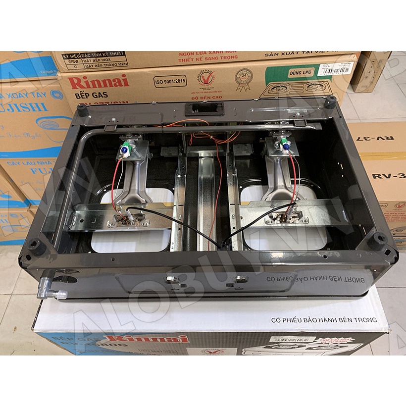 Bếp ga đôi Rinnai RV-4680G- NGẮT GAS TỰ ĐỘNG - HÀNG CHÍNH HÃNG 100% (NEW)