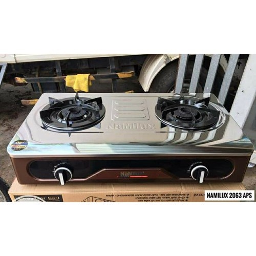 Bếp gas đôi Namilux 2063APS (MẶT BẾP INOX) -HÀNG CHÍNH HÃNG 100%