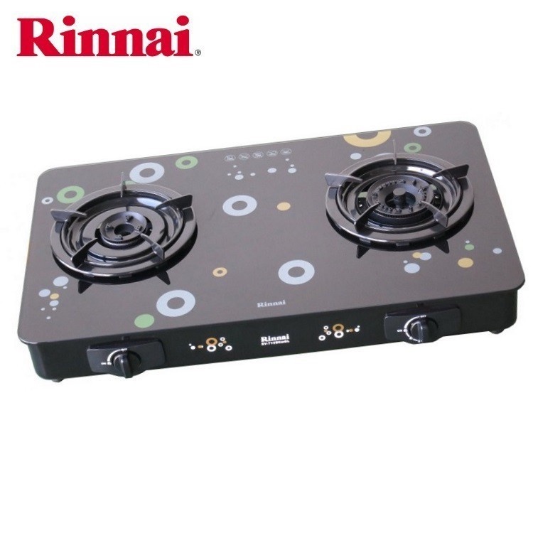 Bếp gas đôi Rinnai RV-715Slim(GL-Bubble) HÀNG CHÍNH HÃNG 100%