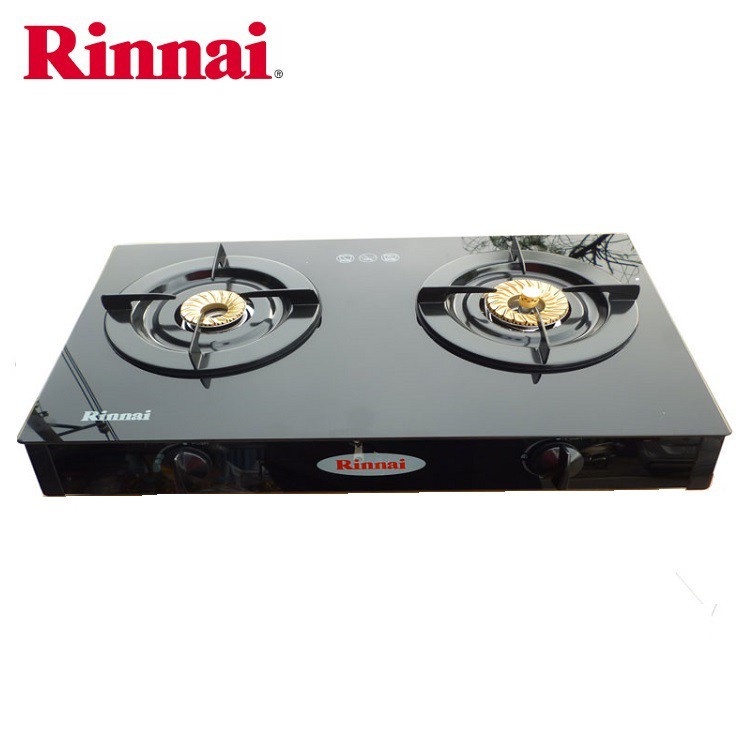 Bếp gas đôi Rinnai RV-7Double Glass (L), (B), (SP) - HÀNG CHÍNH HÃNG 100%