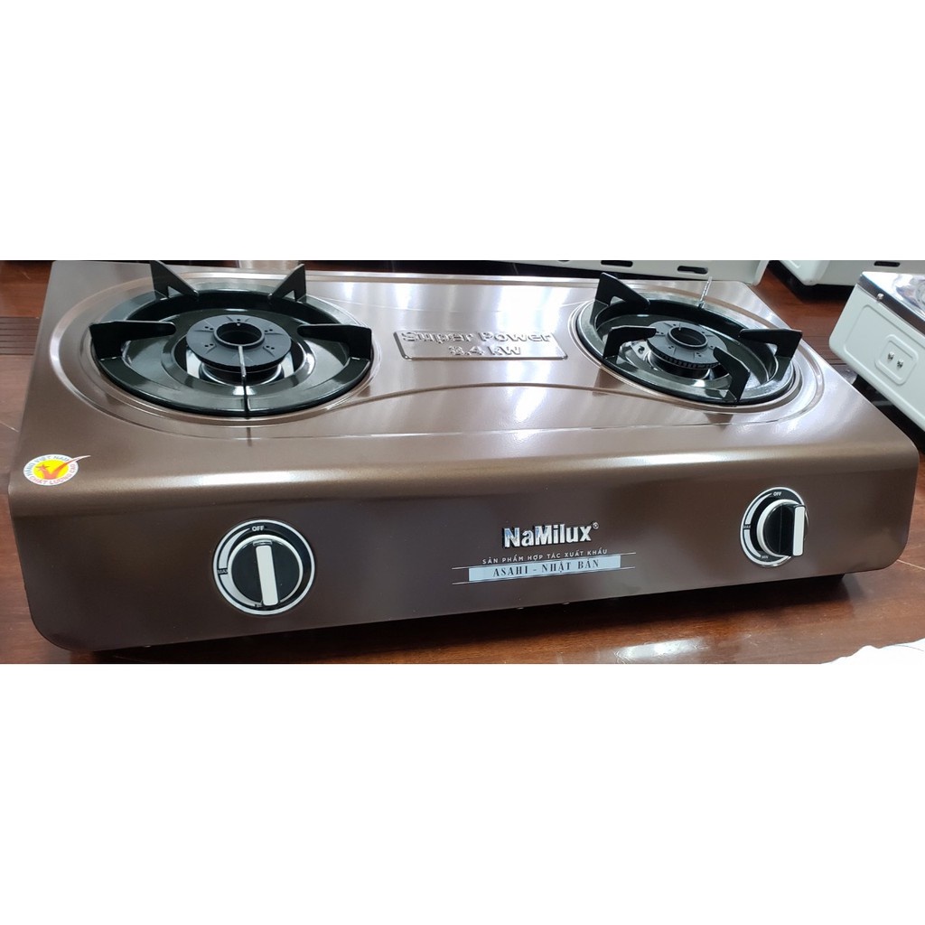 Bếp ga đôi Namilux DL2163APF mặt bếp tráng men - HÀNG CHÍNH HÃNG 100%