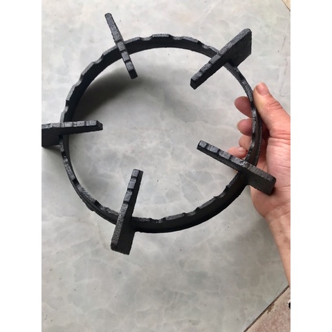 Kiềng gang chắn gió bếp ga dương mặt kính - 2 cái