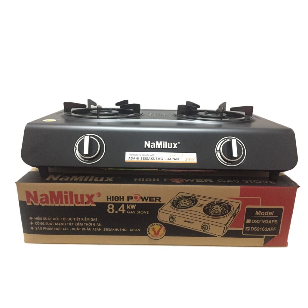 Bếp gas đôi NaMilux DS2163APF 6 tất - Hàng chính hãng 100%