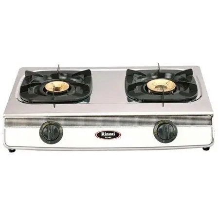 Bếp gas 6 tấc Rinnai RV-460S, Mặt Inox - Chén đồng nguyên khối - HÀNG CHÍNH HÃNG 100%