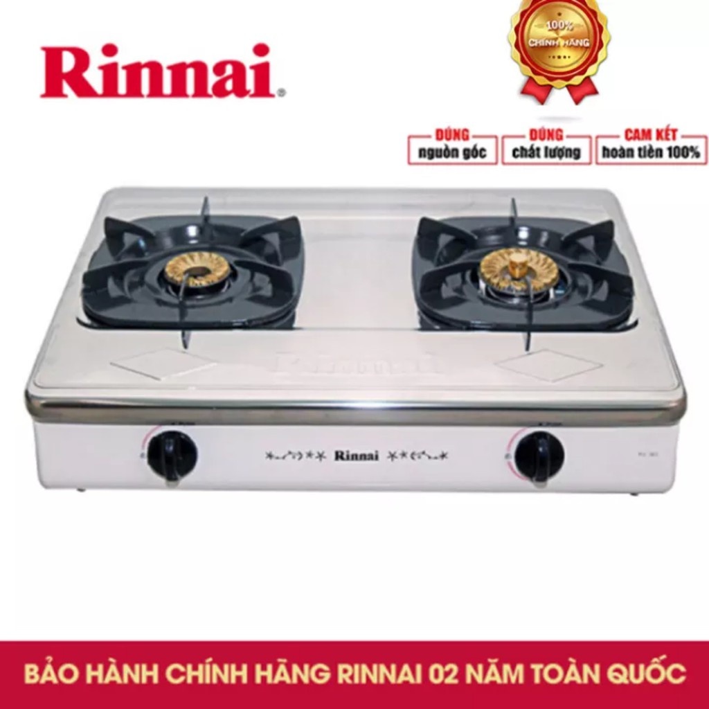 BẾP GAS DƯƠNG RINNAI 365(SW)-MẶT INOX-HÀNG CHÍNH HẴNG 100%