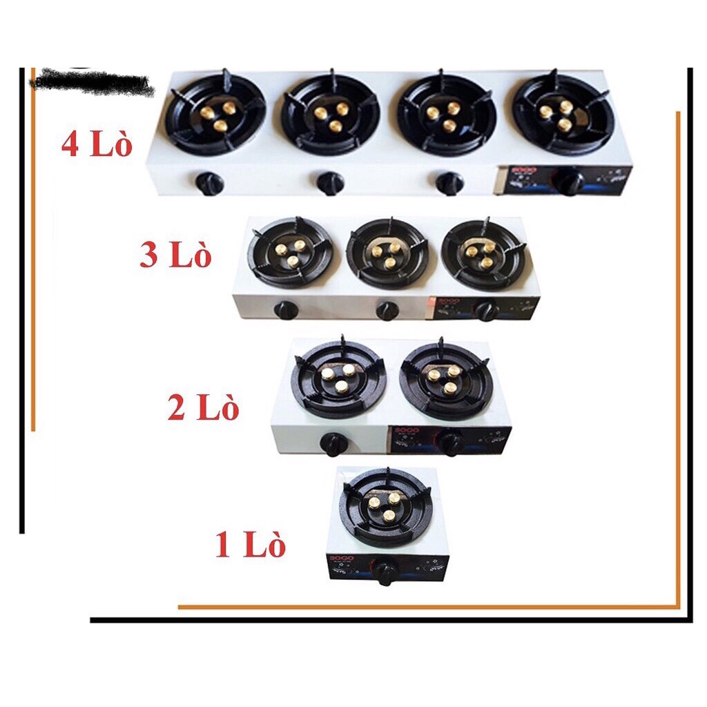 BẾP GAS CÔNG NGHIỆP KHÈ 4 LÒ SOGO GT-208S3 - Dùng với van dây cao áp - lửa mạnh ( HÀNG CHÍNH HÃNG)