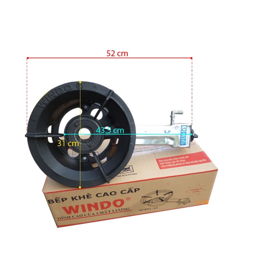 BẾP KHÈ CÔNG NGHIỆP WINDO 6A ( ĐIẾU TRUNG ) - LỬA SIÊU MẠNH - HÀNG CHÍNH HÃNG 100%