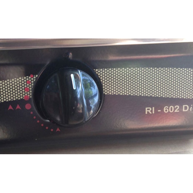 Bếp gas đôi 7 tấc Rinnai RI-602DI, Đầu đốt lửa trong (Nhập khẩu chính hãng INDONESIA)