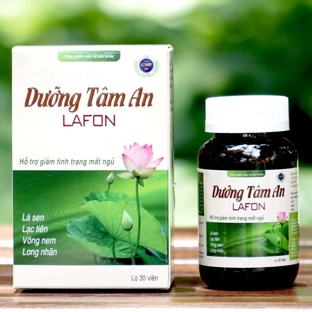 Mất Ngủ Dưỡng Tâm An Lafon Thuốc Ngủ Sâu Hỗ Trợ Ngủ Ngon Cho Người Khó Ngủ Giúp Ngủ Ngon Và Sâu Giấc, Hộp 30 Viên