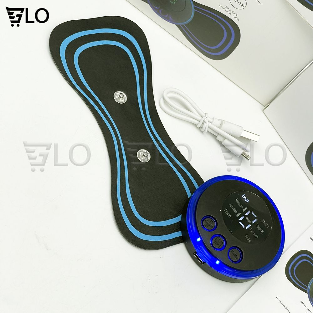Miếng Dán Massage Xung Điện EMS Có Sạc USB Giảm Nhức Mỏi Cổ Vai Gáy, Bắp Tay, Lưng Hiệu Quả, Thư Giãn Cơ