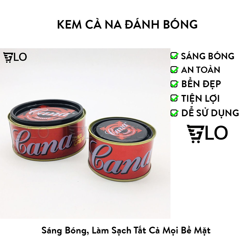 Kem Cà Na Đánh Bóng Xóa Trầy Xước Sơn Ô tô, Xe Máy, Xi Cana Car Cream 100-220g