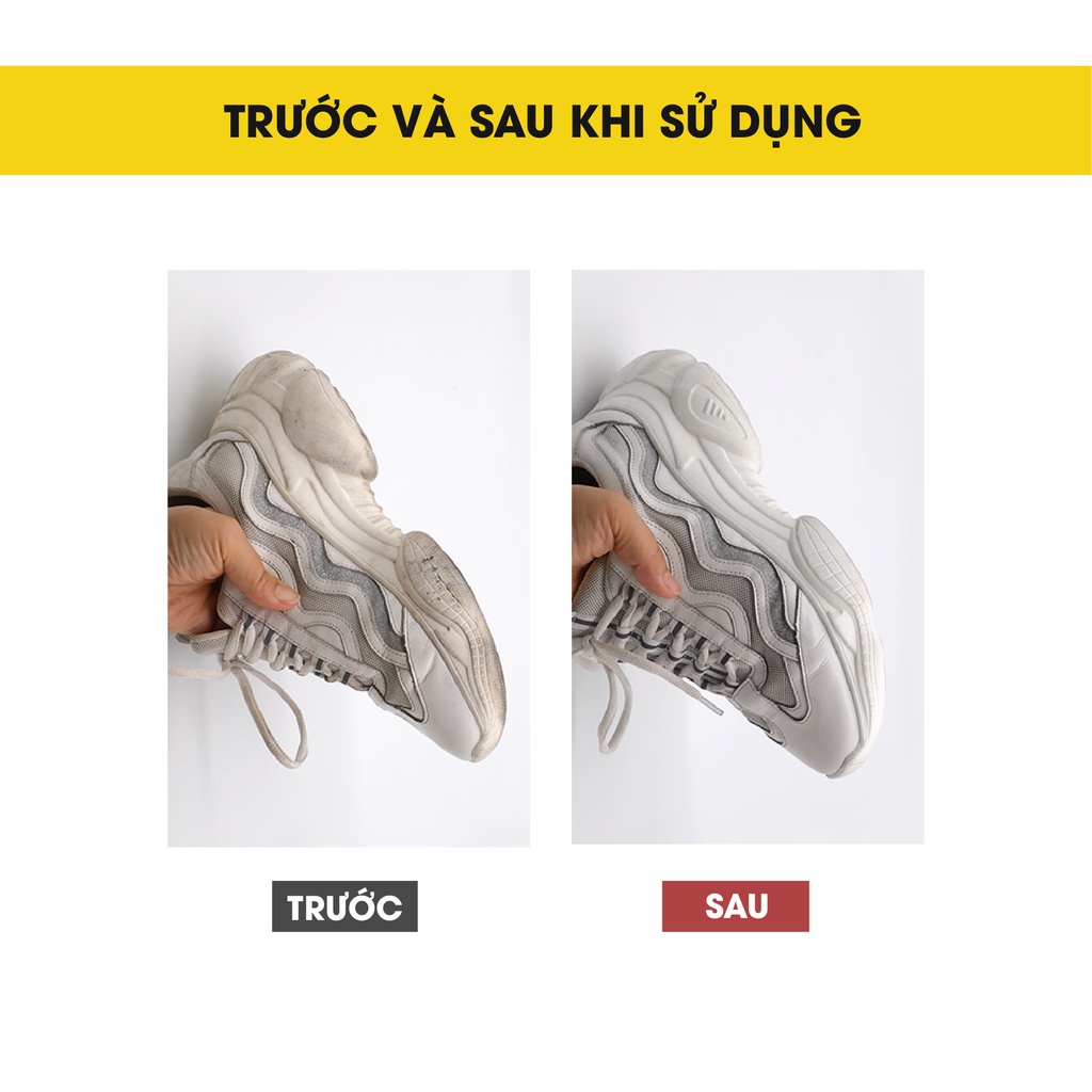 Chai Nước Lau Giày, Xịt Tẩy Trắng Giày Sneaker Shampoo Ximo, Giúp Vệ Sinh Vết Bẩn Nhanh Chóng Bản Premium