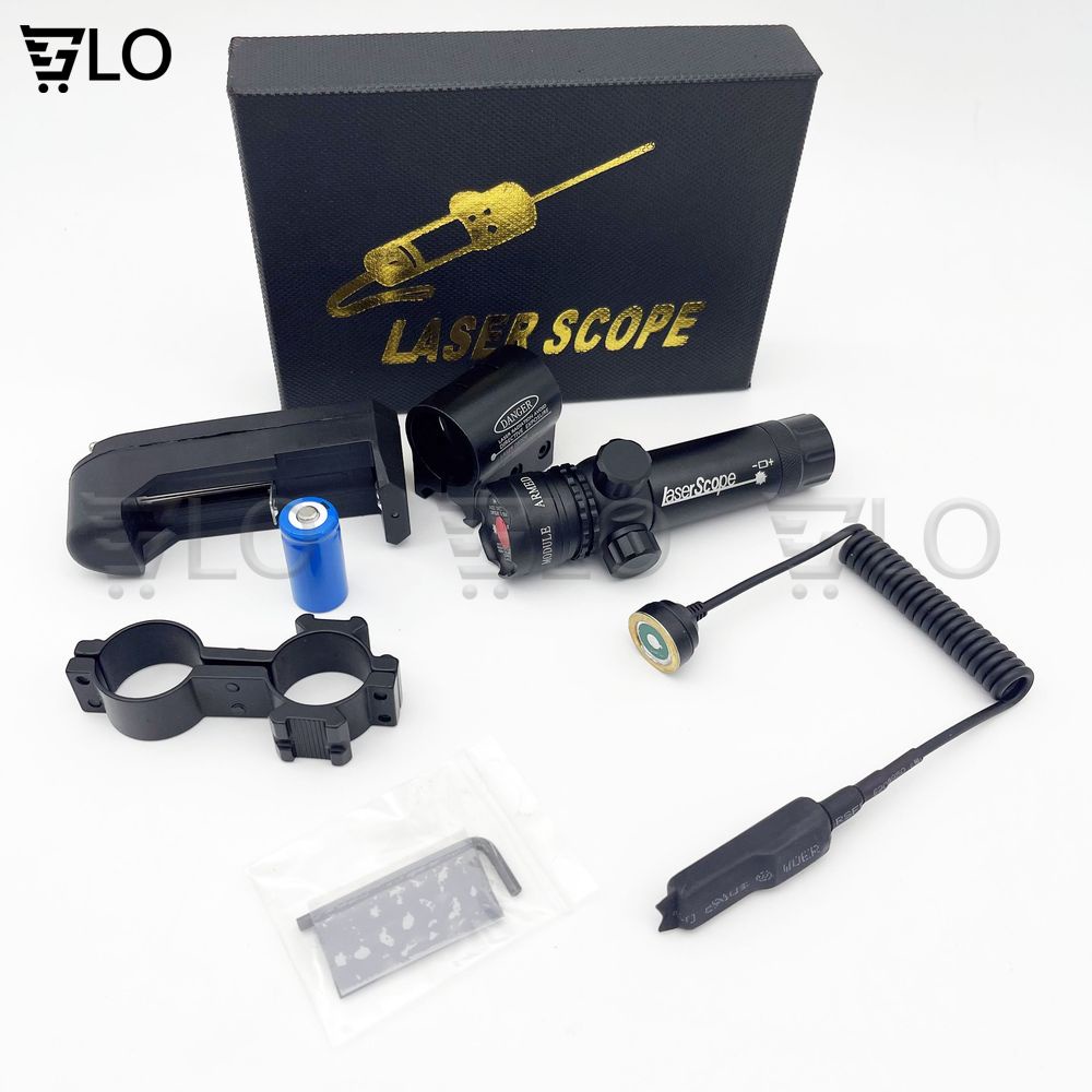 Đèn Laser Scope Gắn Ống Ngắm Chỉnh Tia Màu Đỏ Và Xanh Chiếu Xa 1km