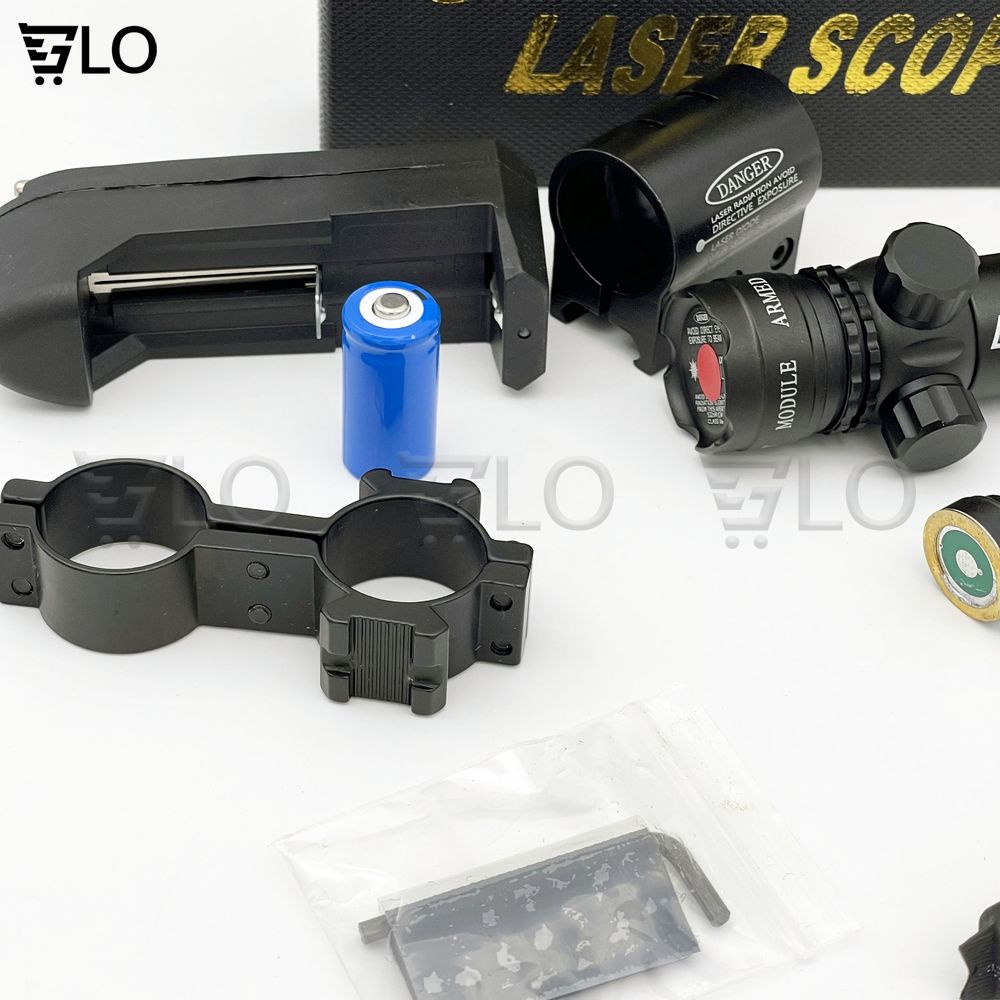 Đèn Laser Scope Gắn Ống Ngắm Chỉnh Tia Màu Đỏ Và Xanh Chiếu Xa 1km