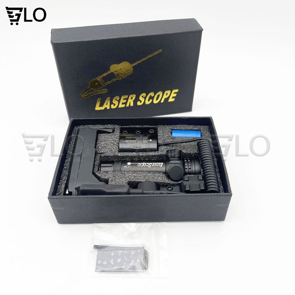 Đèn Laser Scope Gắn Ống Ngắm Chỉnh Tia Màu Đỏ Và Xanh Chiếu Xa 1km