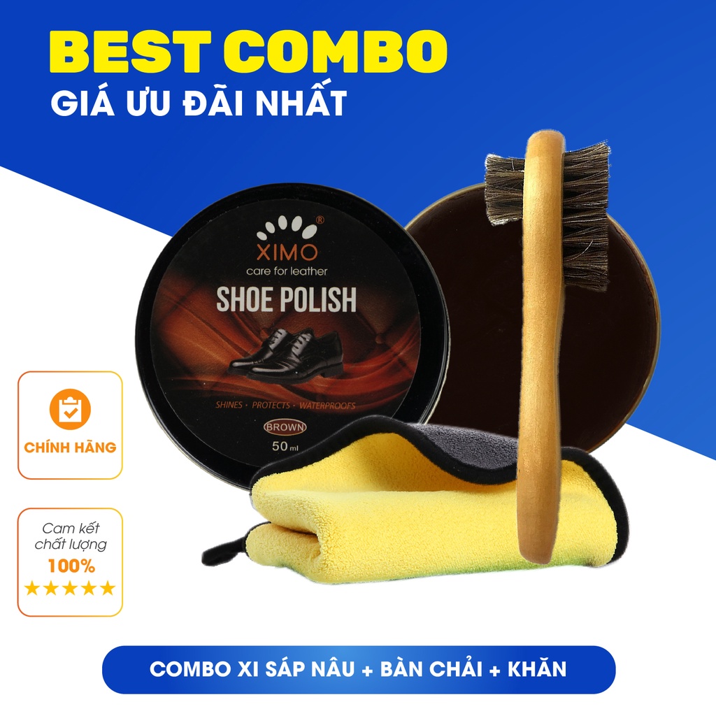 Xi Đánh Giày Ximo Đen, Không Màu, Nâu Cao Cấp Chính Hãng