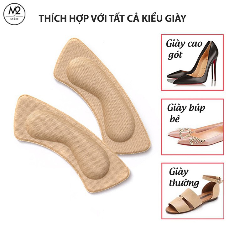 Miếng Lót Gót Giày 4D Bảo Vệ Gót Sau Cao Cấp, Chống Thốn Và Trầy Chân