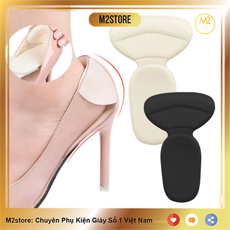 Bộ 2 Miếng Lót Giày Chữ T Chống Rộng, Chống Rớt Gót Cao Cấp, Bảo Vệ Chân Khi Mang Giày