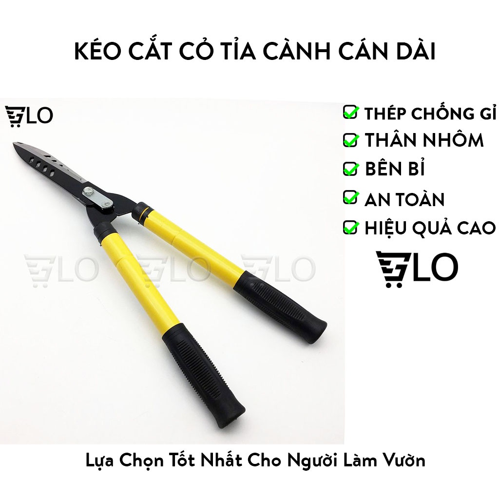 Kéo Cắt Cỏ, Tỉa Cành Hàng Rào, Cây Cảnh Tăng Giảm Chiều Dài Cán Tay Cầm