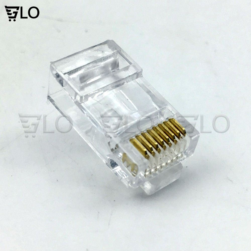 Kềm Bấm Mạng Xuyên Thấu, Combo 100 Đầu Hạt Mạng RJ45 TP-Link CAT6E/5E/5 Xuyên Thấu