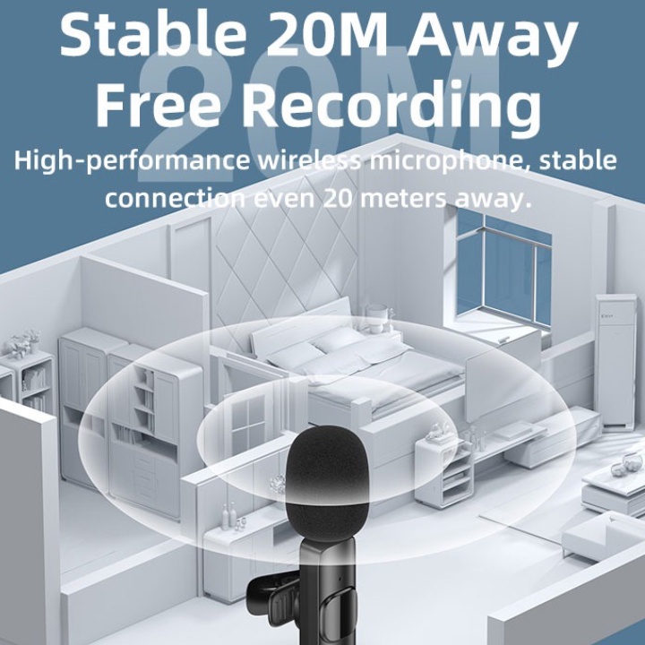Micro Không Dây Cài Áo Hỗ Trợ Livestream Cho Thiết Bị Cổng Usb Type C Remax K02/K03