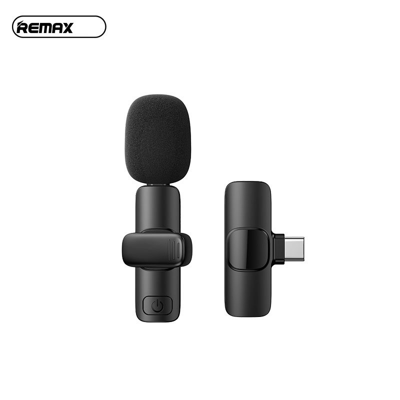 Micro Không Dây Cài Áo Hỗ Trợ Livestream Cho Thiết Bị Cổng Usb Type C Remax K02/K03
