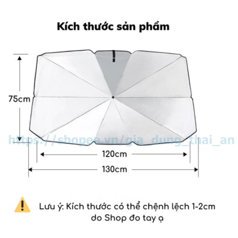 Ô Dù Che Nắng Kính Lái Xe Hơi, Ô Tô Cách Nhiệt Gấp Gọn Chống Tia UV