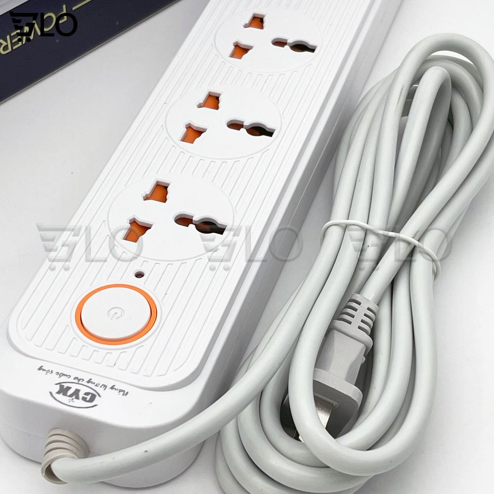 Ổ Cắm Điện CYX A01 A02 A03 Tích Hợp 4 Cổng USB Sạc Nhanh, Đa Ổ Cắm, Dây Dài 2m, Công Suất 3000w