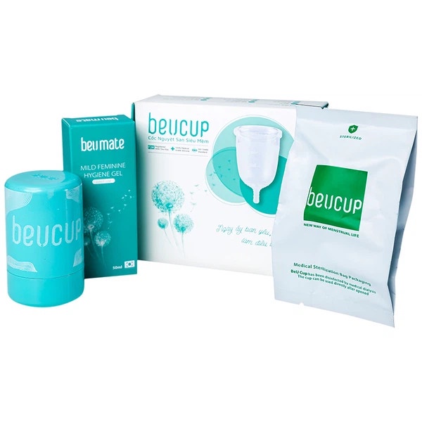 Cốc Nguyệt San BeUcup Siêu Mềm, Sử Dụng Cho Phụ Nữ Đã Sinh Và Chưa Sinh, Thay Thế Băng Vệ Sinh
