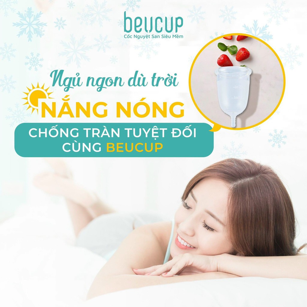 Cốc Nguyệt San BeUcup Siêu Mềm, Sử Dụng Cho Phụ Nữ Đã Sinh Và Chưa Sinh, Thay Thế Băng Vệ Sinh