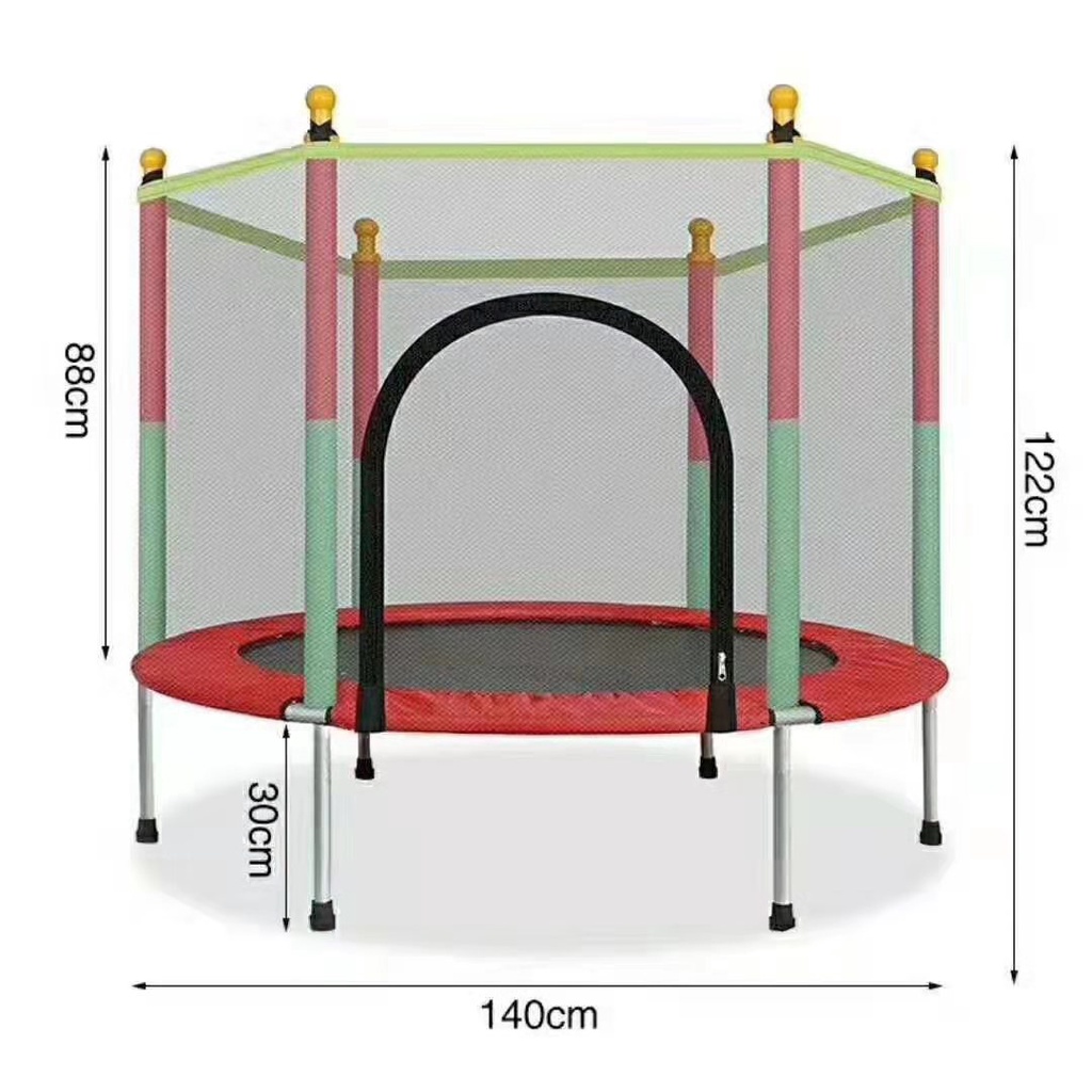 Nhà Nhún, Bạt Nhảy Lò Xo Cho Trẻ Đường Kính 140cm