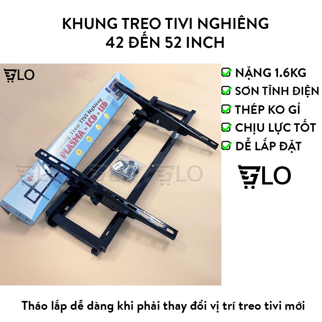 Khung Treo Tivi Nghiêng Từ 42-52inch