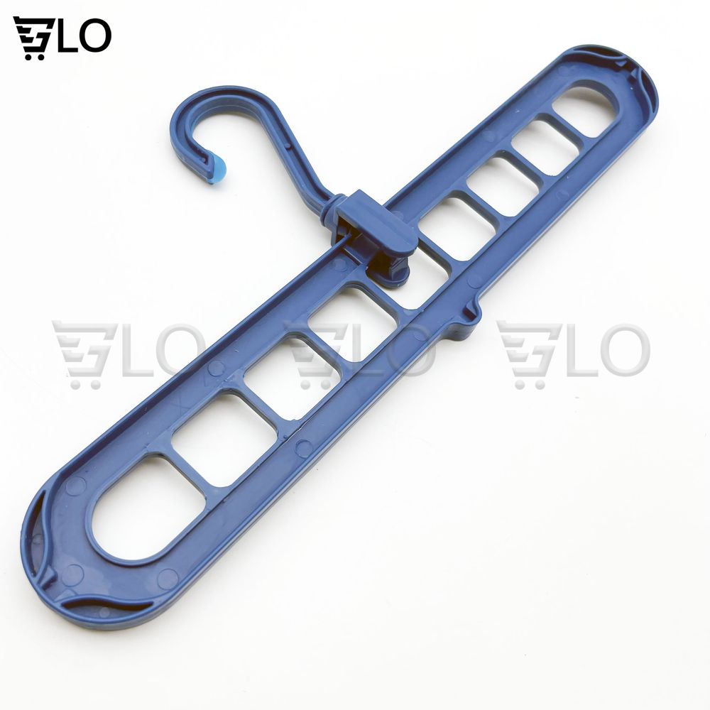Combo 2 Móc Treo Quần Áo Đa Năng 9 Lỗ Tiết Kiệm Diện Tích