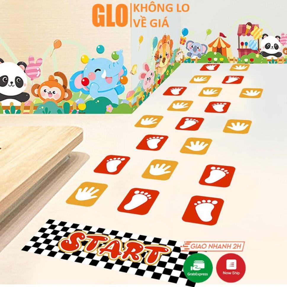 Miếng Dán Nhảy Lò Cò, Trang Trí Nhà Trẻ