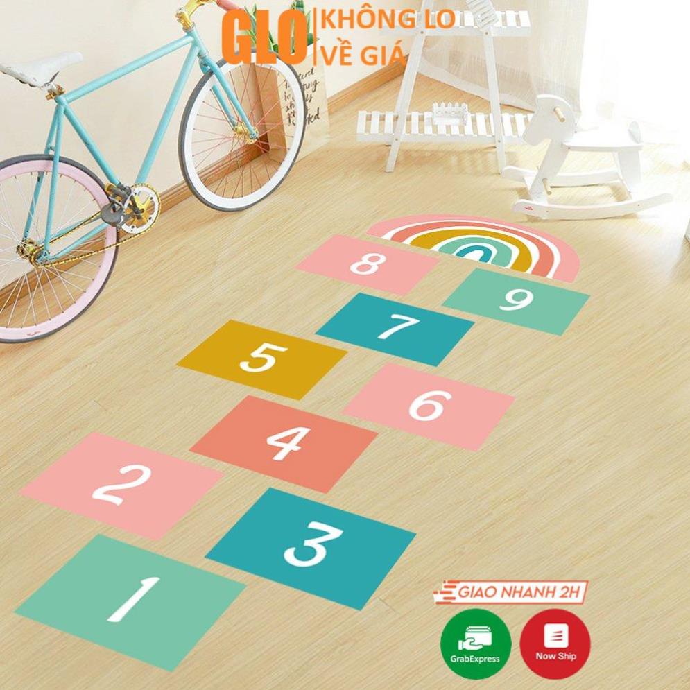 Miếng Dán Nhảy Lò Cò, Trang Trí Nhà Trẻ