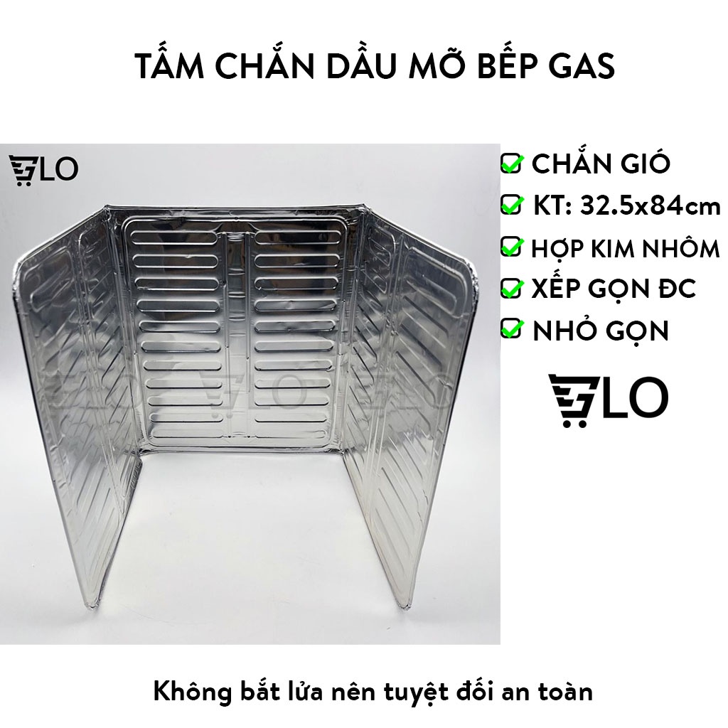 Tấm Chắn Dầu Mỡ, Chắn Gió Bếp Gas Kèm Kính Chống Văng Dầu Paul Lorna