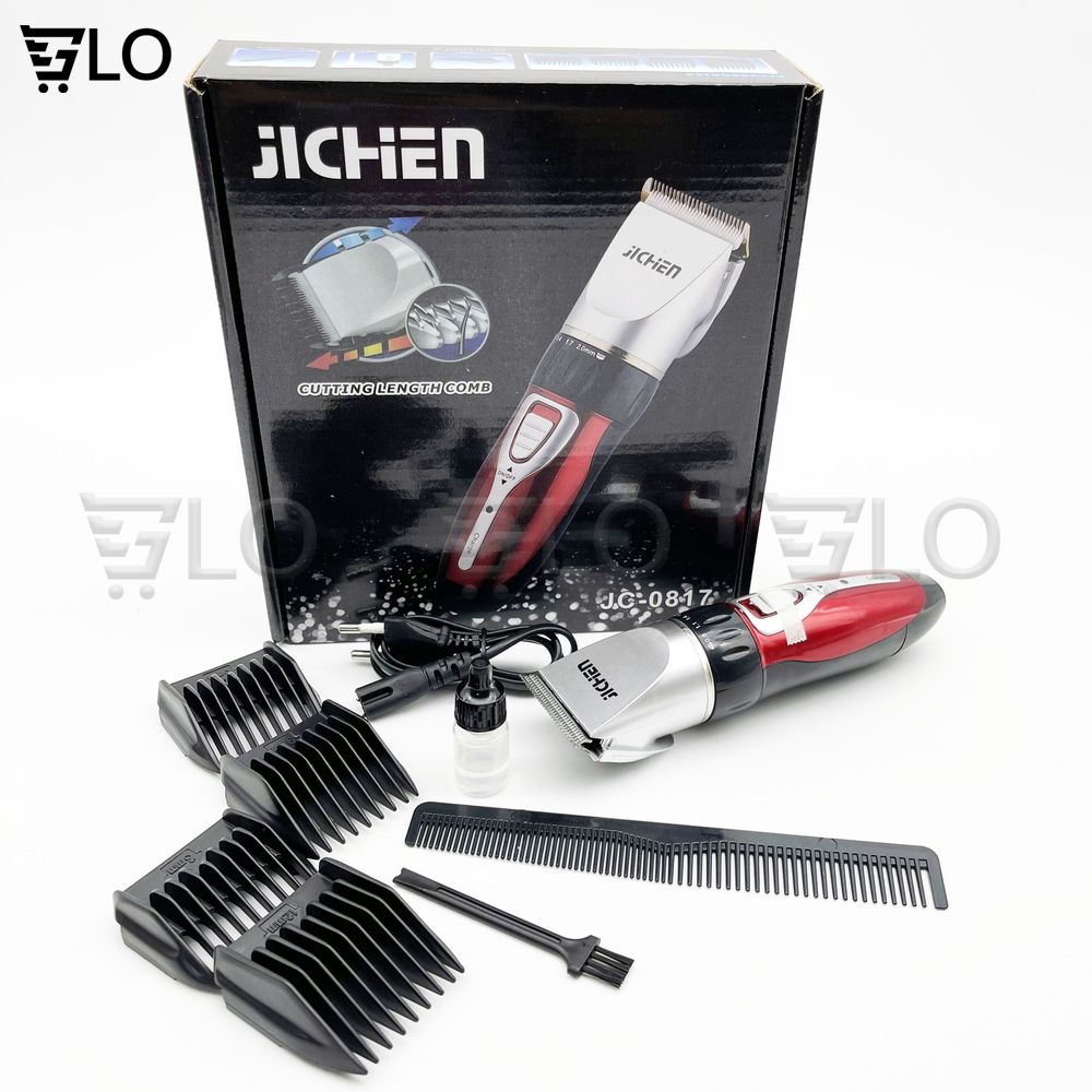 Tông Đơ Cắt Tóc JICHEN 0817 Có 4 Cỡ Lược Chính Hãng Bảo Hành 6 Tháng