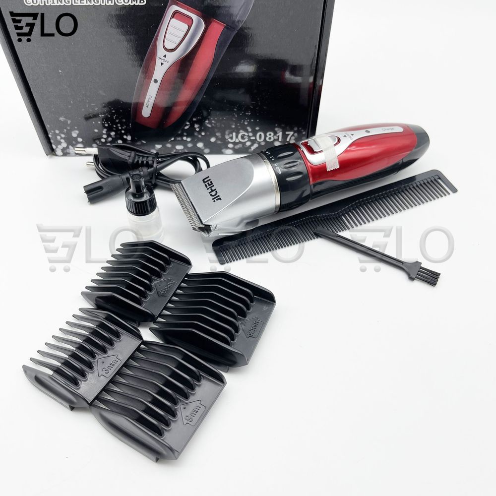 Tông Đơ Cắt Tóc JICHEN 0817 Có 4 Cỡ Lược Chính Hãng Bảo Hành 6 Tháng