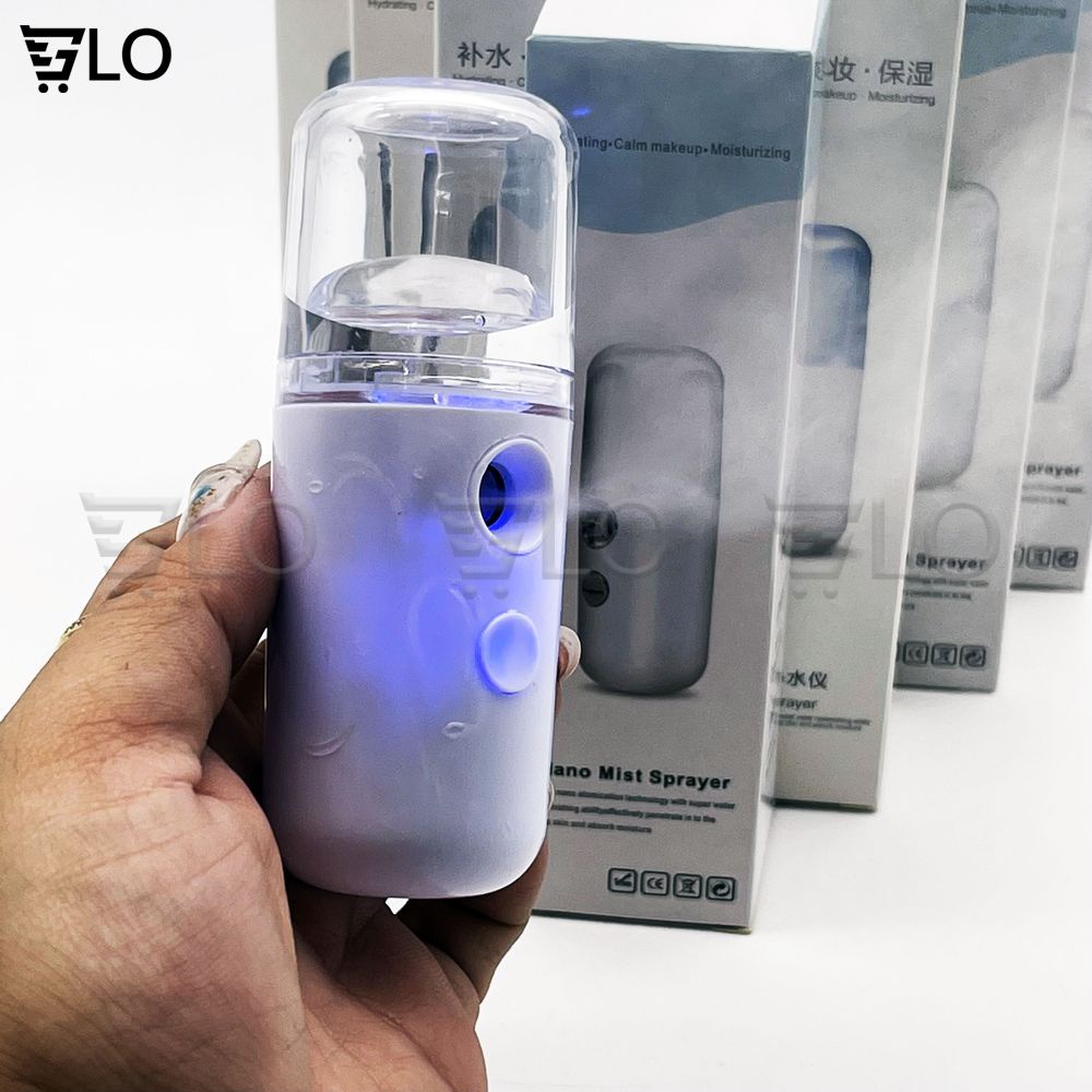 Máy Phun Sương Xông Hơi Mặt NaNo Mini Cầm Tay Hỗ Trợ Dưỡng Da Cấp Nước Tối Đa