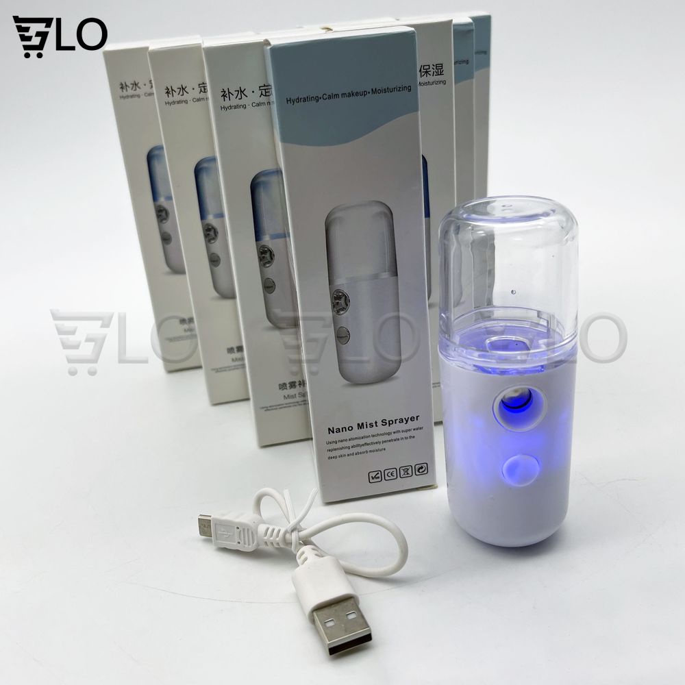 Máy Phun Sương Xông Hơi Mặt NaNo Mini Cầm Tay Hỗ Trợ Dưỡng Da Cấp Nước Tối Đa