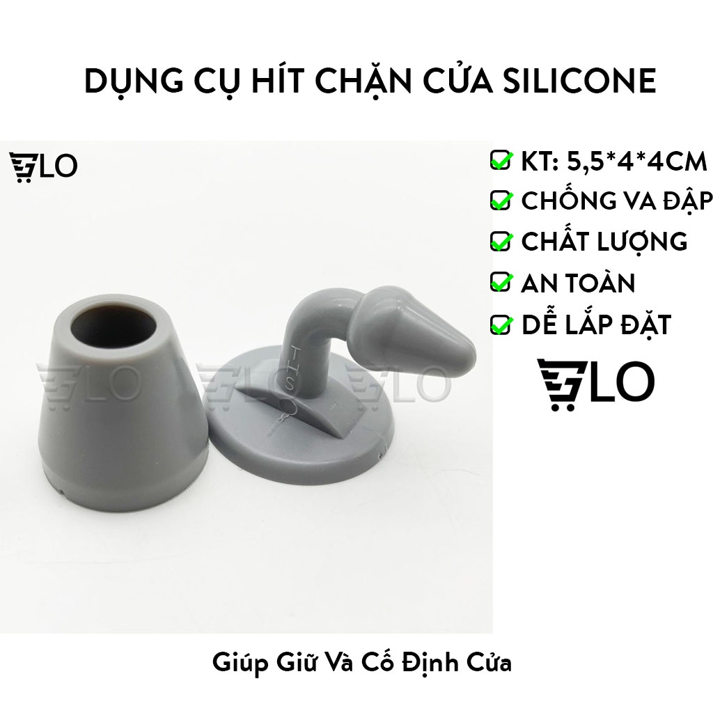 Dụng Cụ Hít Chặn Cửa Silicone Chống Va Đập