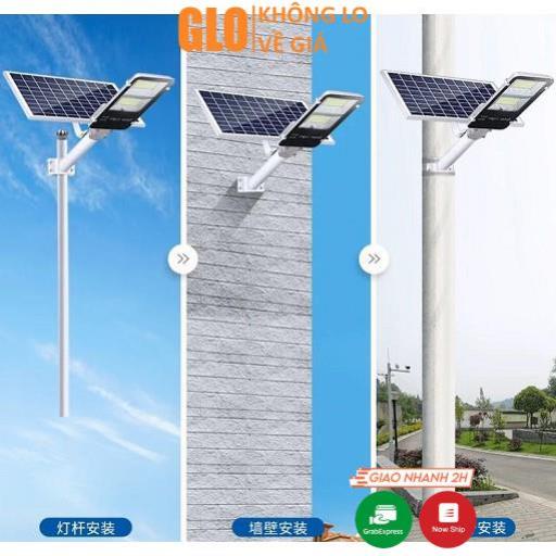 Đèn Pha Đường 300W Kèm Tấm Năng Lượng Mặt Trời Và Remote