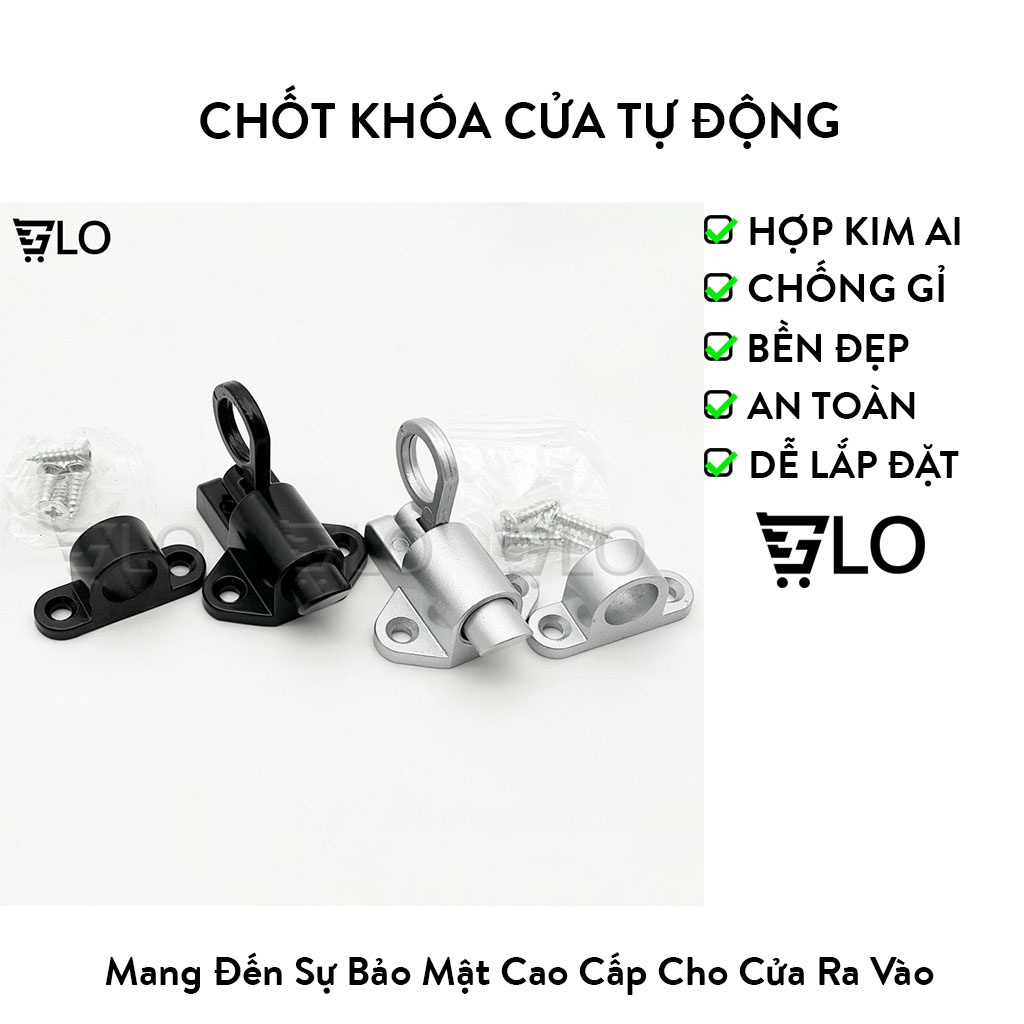 Chốt Khóa Cửa Tự Động An Toàn Bằng Hợp Kim Nhôm